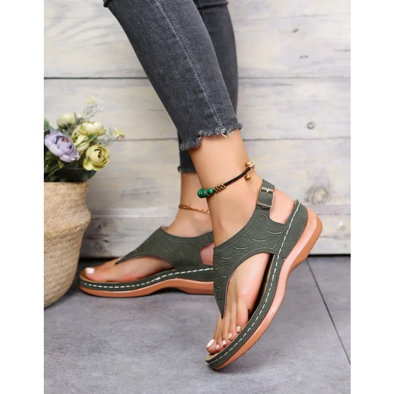 Women Sandals Soft Bottom Summer Shoes for Women Wedge Heels Sandalias Mujer Beach Slippers Women Flip Flops Summer Sandals