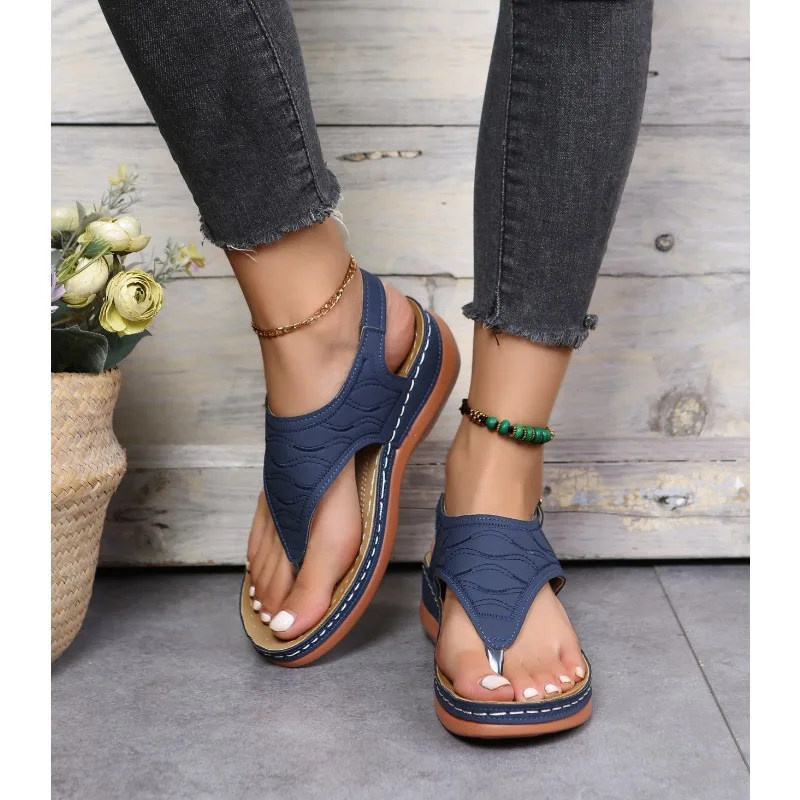 Women Sandals Soft Bottom Summer Shoes for Women Wedge Heels Sandalias Mujer Beach Slippers Women Flip Flops Summer Sandals