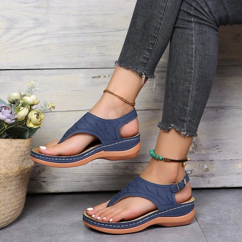 Women Sandals Soft Bottom Summer Shoes for Women Wedge Heels Sandalias Mujer Beach Slippers Women Flip Flops Summer Sandals