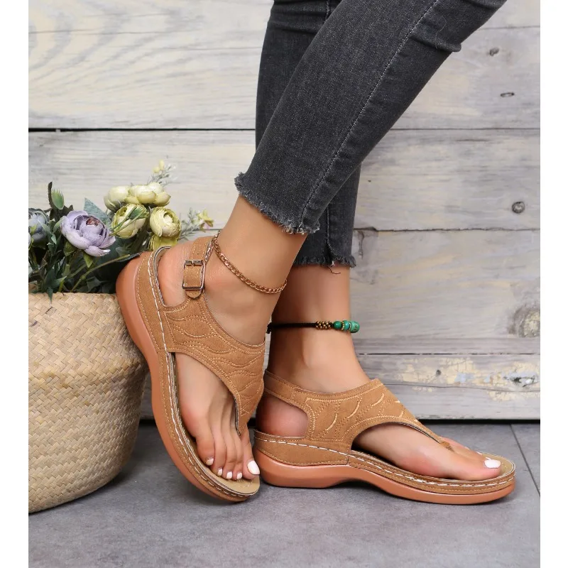 Women Sandals Soft Bottom Summer Shoes for Women Wedge Heels Sandalias Mujer Beach Slippers Women Flip Flops Summer Sandals