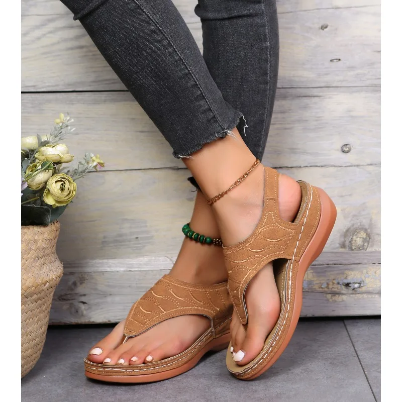 Women Sandals Soft Bottom Summer Shoes for Women Wedge Heels Sandalias Mujer Beach Slippers Women Flip Flops Summer Sandals
