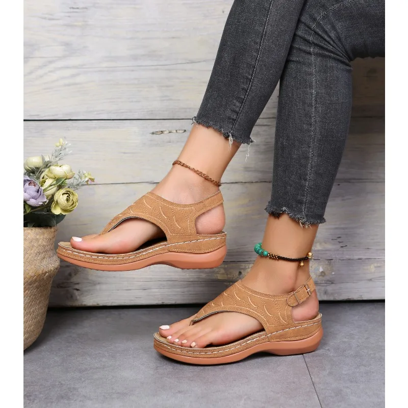 Women Sandals Soft Bottom Summer Shoes for Women Wedge Heels Sandalias Mujer Beach Slippers Women Flip Flops Summer Sandals