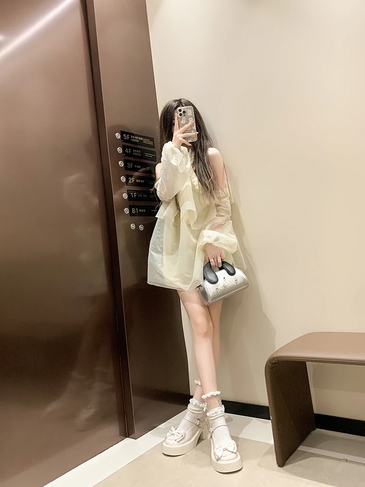 2026 Lolita Shoes Black Super High Heels Mary Jane Shoes Women Chunky Platform Pumps Woman Ankle Buckle Party Shoes