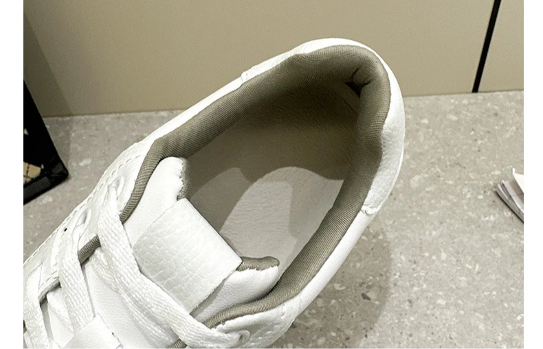 Platform White Shoes Women's Sneaker New Casual Sports Muffin Shoe Heightening Lace-up Women Board Shoes