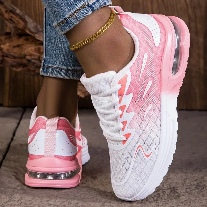 NKLSA Women Sneakers Shoes Breathable Lightweight Running Shoes Non Slip Wear Resistant Comfortable Women's  Walking Shoes