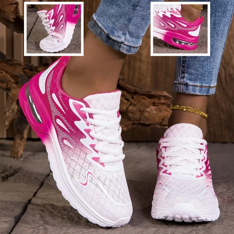 NKLSA Women Sneakers Shoes Breathable Lightweight Running Shoes Non Slip Wear Resistant Comfortable Women's  Walking Shoes