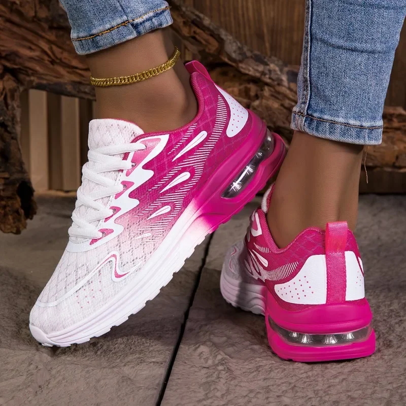 NKLSA Women Sneakers Shoes Breathable Lightweight Running Shoes Non Slip Wear Resistant Comfortable Women's  Walking Shoes