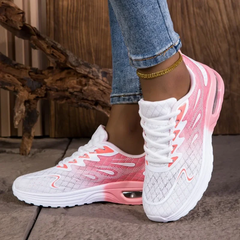 NKLSA Women Sneakers Shoes Breathable Lightweight Running Shoes Non Slip Wear Resistant Comfortable Women's  Walking Shoes