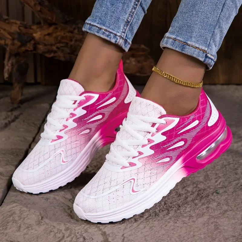 NKLSA Women Sneakers Shoes Breathable Lightweight Running Shoes Non Slip Wear Resistant Comfortable Women's  Walking Shoes