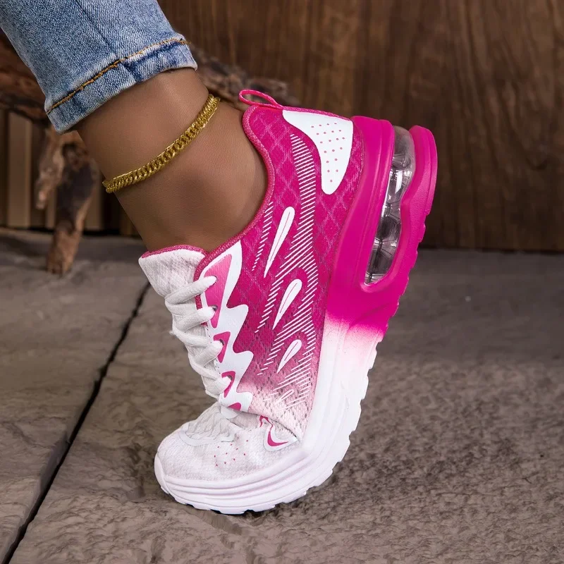 NKLSA Women Sneakers Shoes Breathable Lightweight Running Shoes Non Slip Wear Resistant Comfortable Women's  Walking Shoes