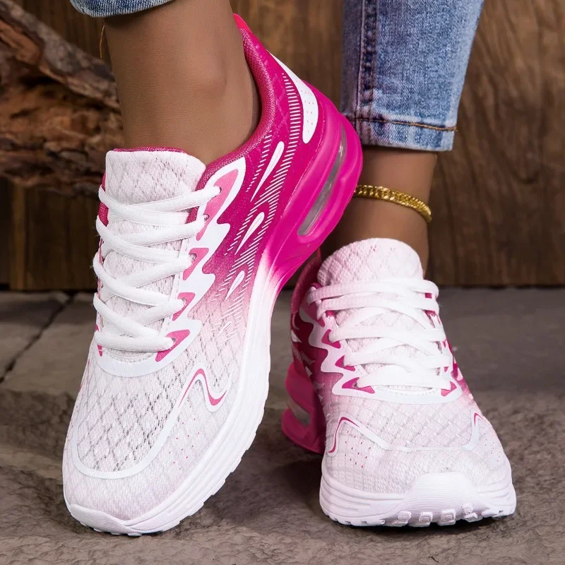 NKLSA Women Sneakers Shoes Breathable Lightweight Running Shoes Non Slip Wear Resistant Comfortable Women's  Walking Shoes