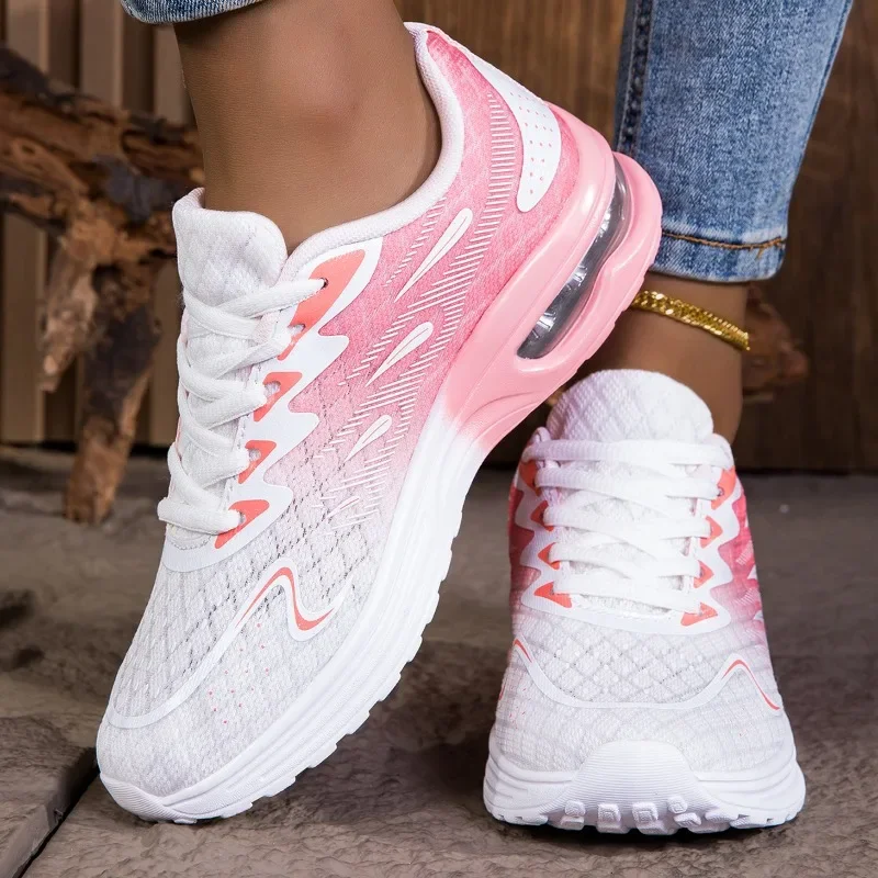NKLSA Women Sneakers Shoes Breathable Lightweight Running Shoes Non Slip Wear Resistant Comfortable Women's  Walking Shoes