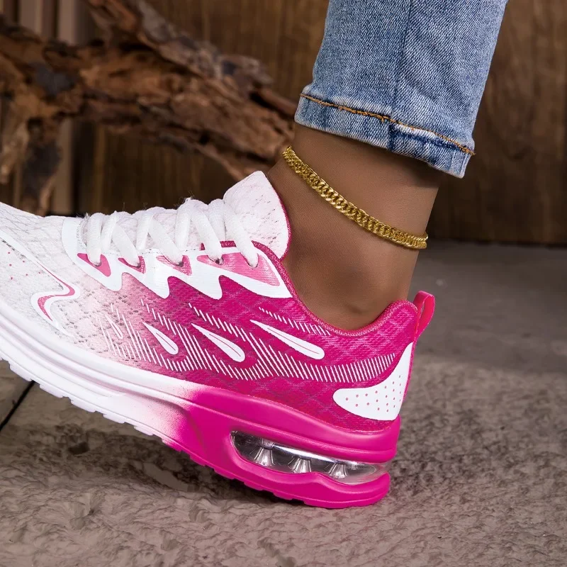 NKLSA Women Sneakers Shoes Breathable Lightweight Running Shoes Non Slip Wear Resistant Comfortable Women's  Walking Shoes