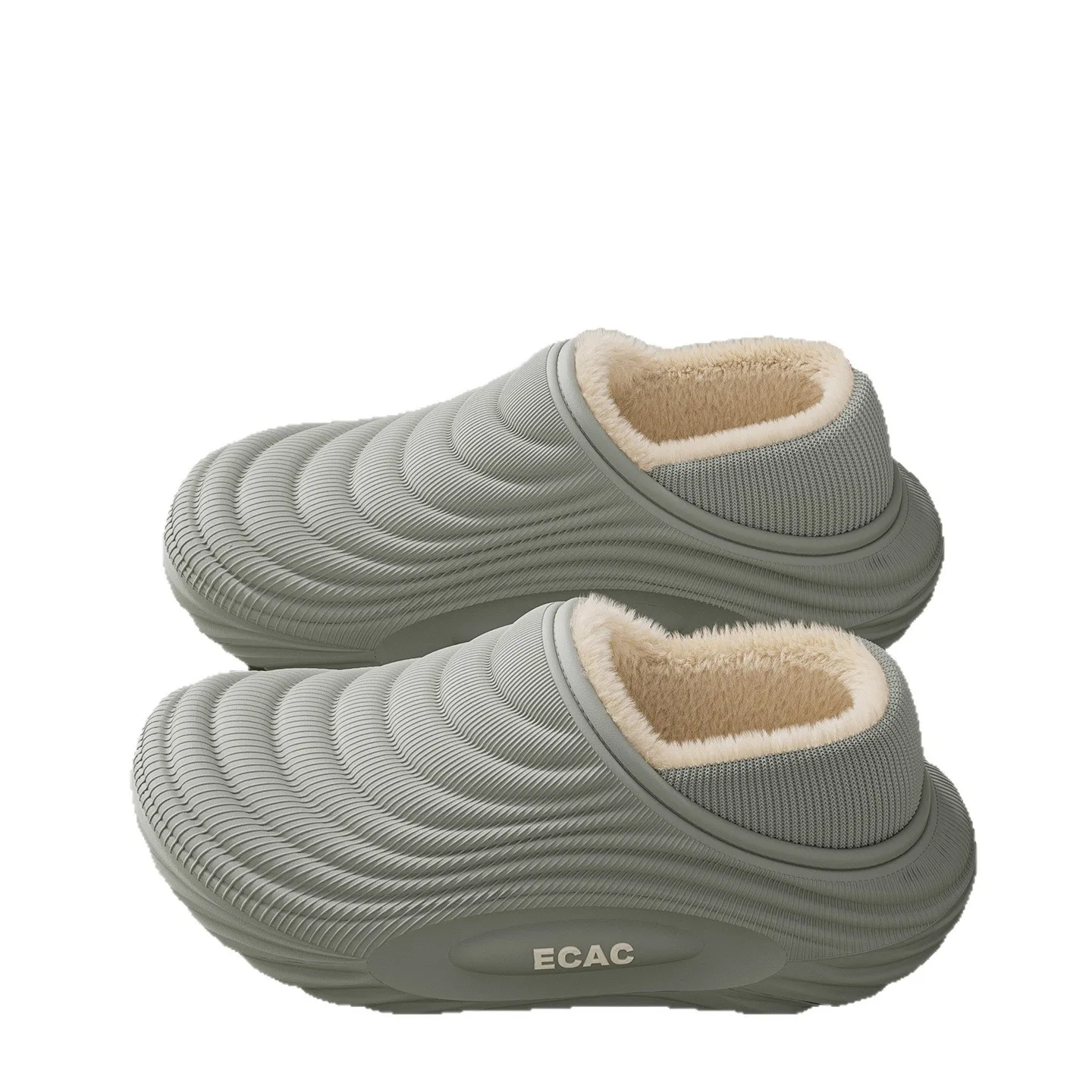 Baotou Waterproof Cotton Slippers, Home Cotton Shoes, Winter Warm and Non Slip Couple Cotton Slippers
