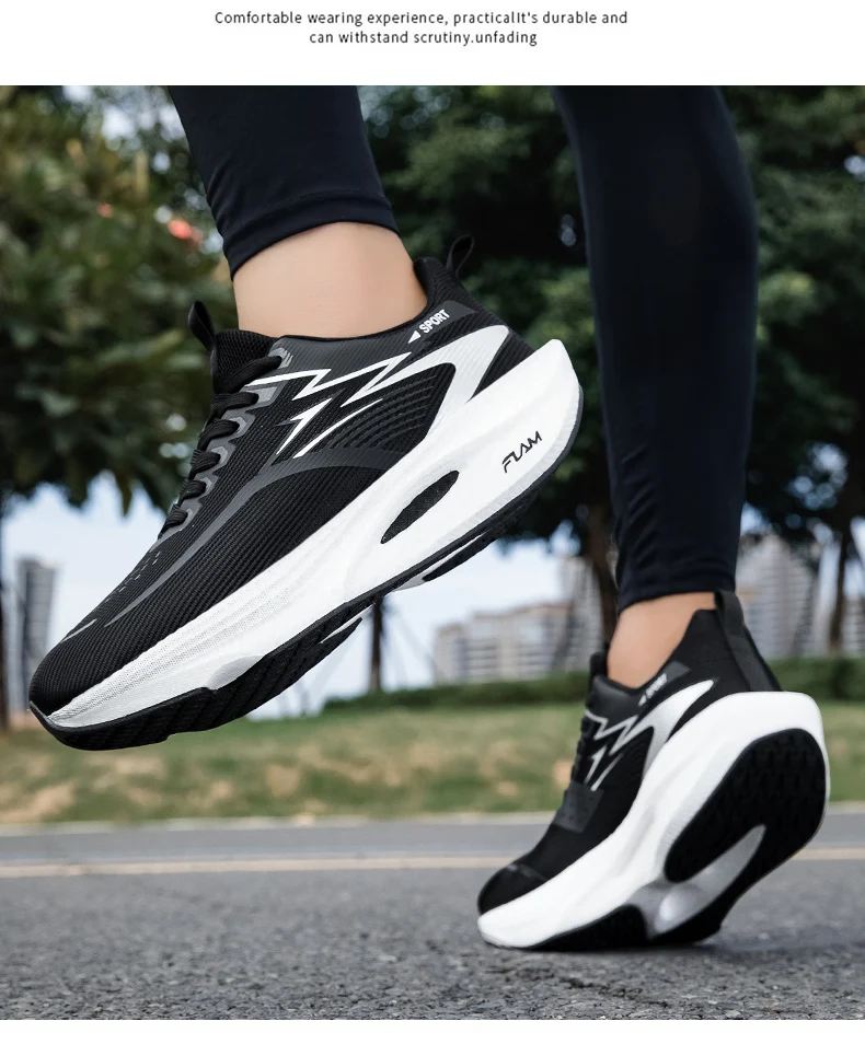 Marathon Running Shoes Men Casual Carbon Board Sports Breathable Lightweight Women's Comfortable Athletic Antiship Sneakers New