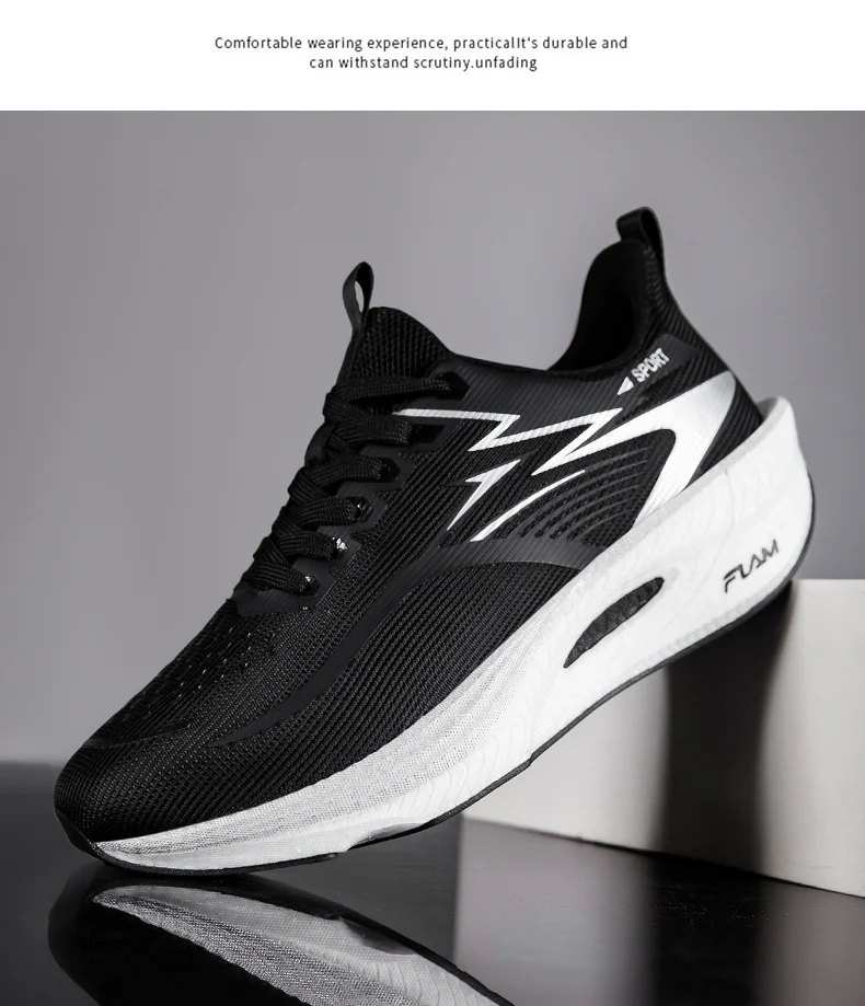 Marathon Running Shoes Men Casual Carbon Board Sports Breathable Lightweight Women's Comfortable Athletic Antiship Sneakers New