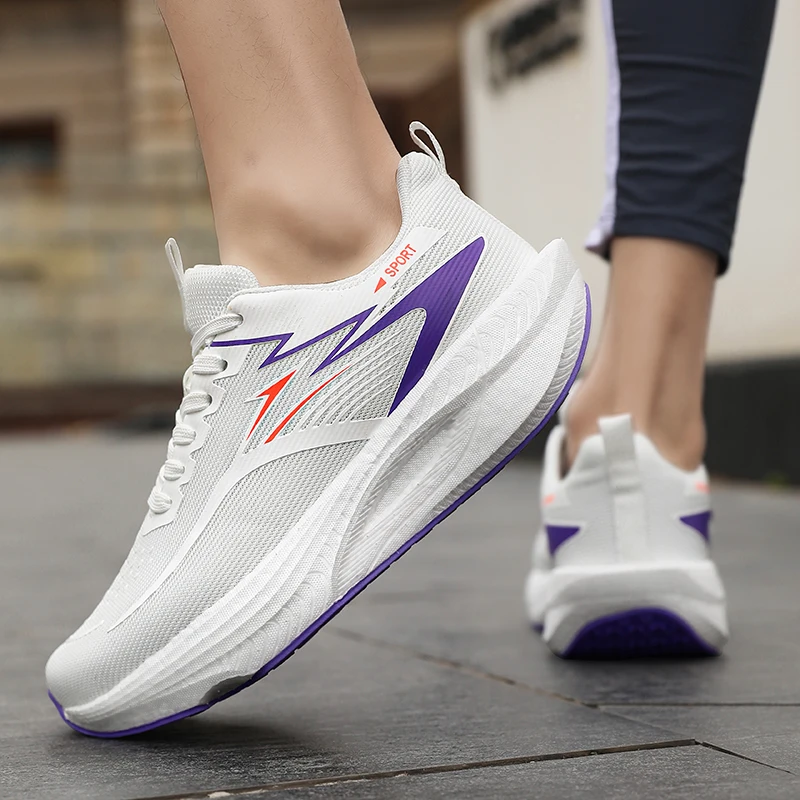 Marathon Running Shoes Men Casual Carbon Board Sports Breathable Lightweight Women's Comfortable Athletic Antiship Sneakers New