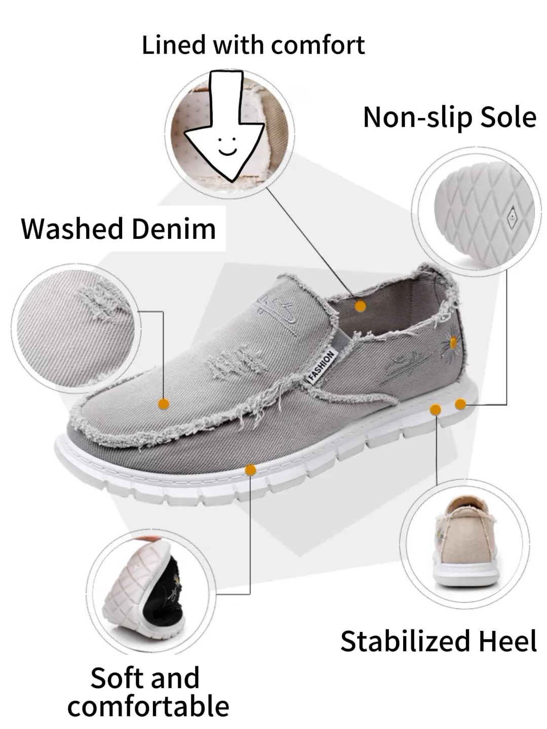 Loafers, Lightweight, Anti-Slip, Walking, Casual and Breathable Couple Shoes, Men's and Women's Outdoor Shoes. Shipping Included