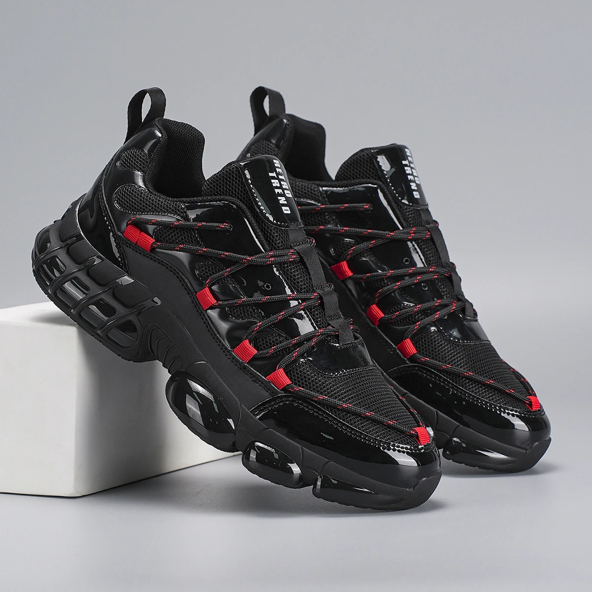 Men's Large Size Sports Shoes Outdoor Hiking Running Comfortable Casual Versatile Fashionable Training Shoes for Couples