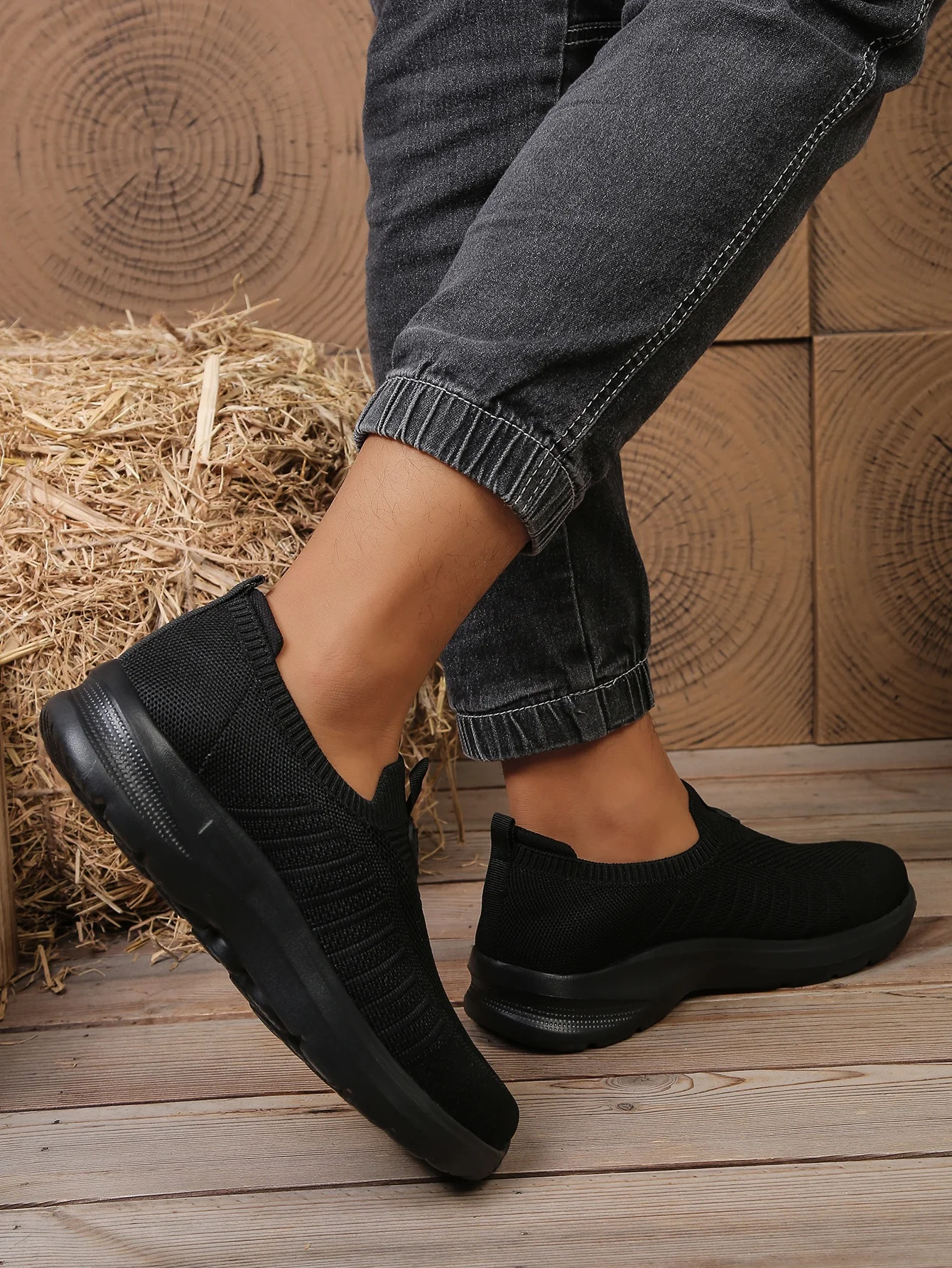 Men's Shoes Solid Color EVA Casual Shoe Lightweight Comfortable Single Sole Non-Tiring Footwear for Everyday Use