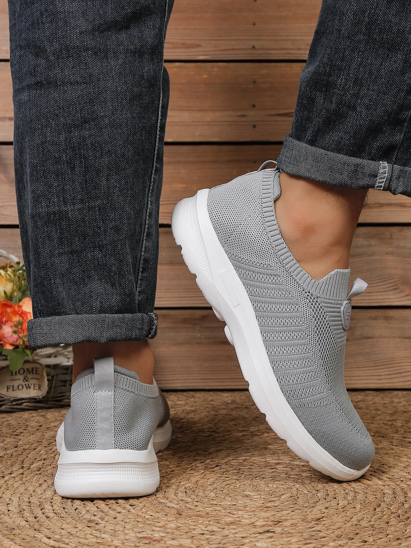 Men's Shoes Solid Color EVA Casual Shoe Lightweight Comfortable Single Sole Non-Tiring Footwear for Everyday Use