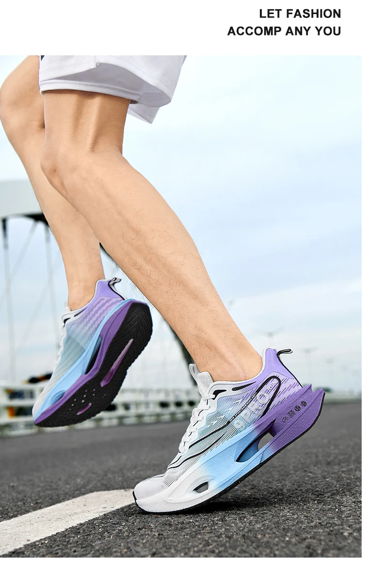 Men Sports Running Shoes Carbon Plate Marathon Outdor Race Training Breathable Lightweight Women's Comfortable Athletic Sneakers