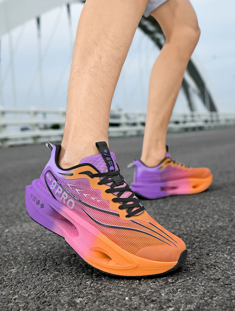 Men Sports Running Shoes Carbon Plate Marathon Outdor Race Training Breathable Lightweight Women's Comfortable Athletic Sneakers
