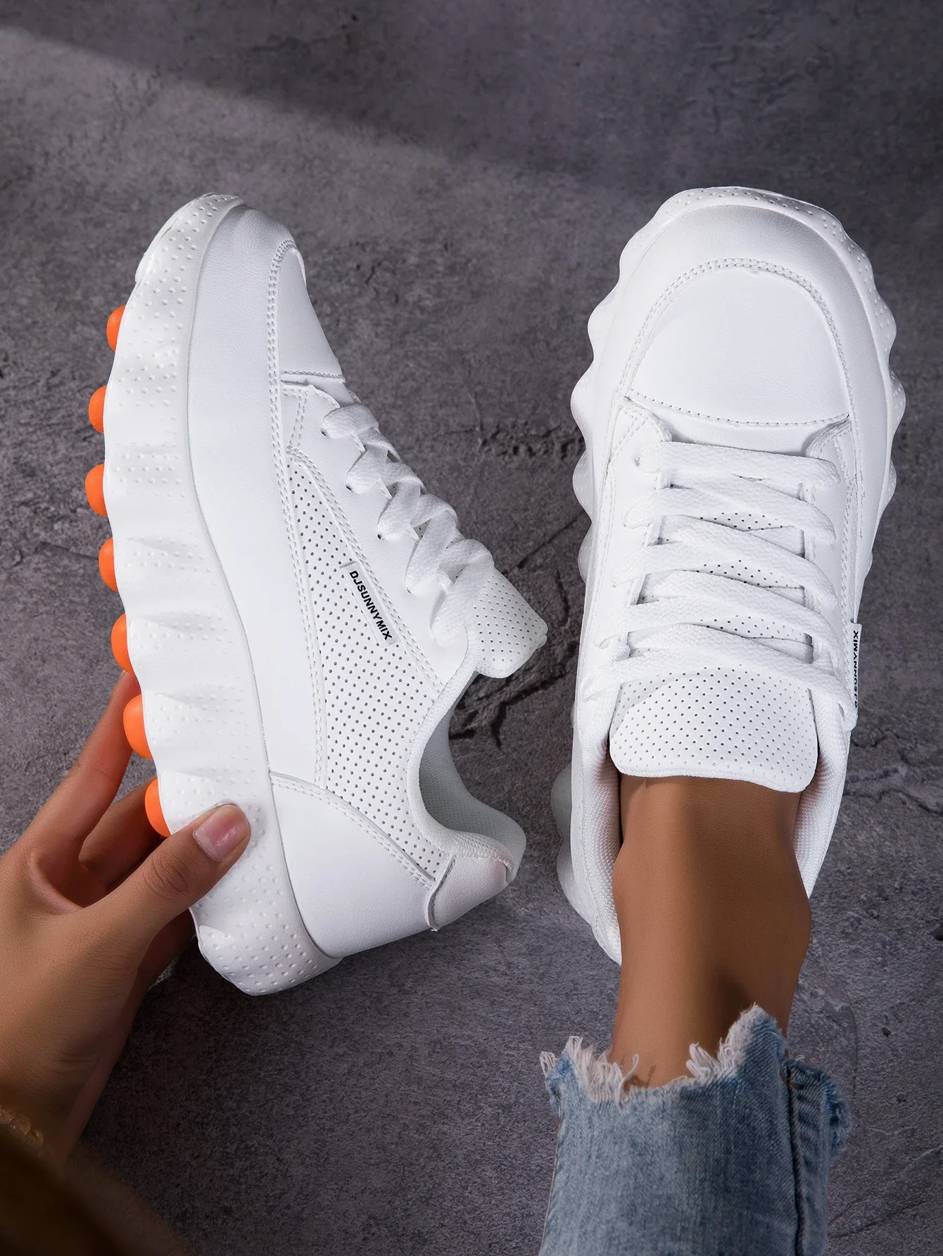 DJSUNNYMIX Women's Running Shoes New Breathable Sports Sneakers Walking Shoes Women's casual and Versatile shoes