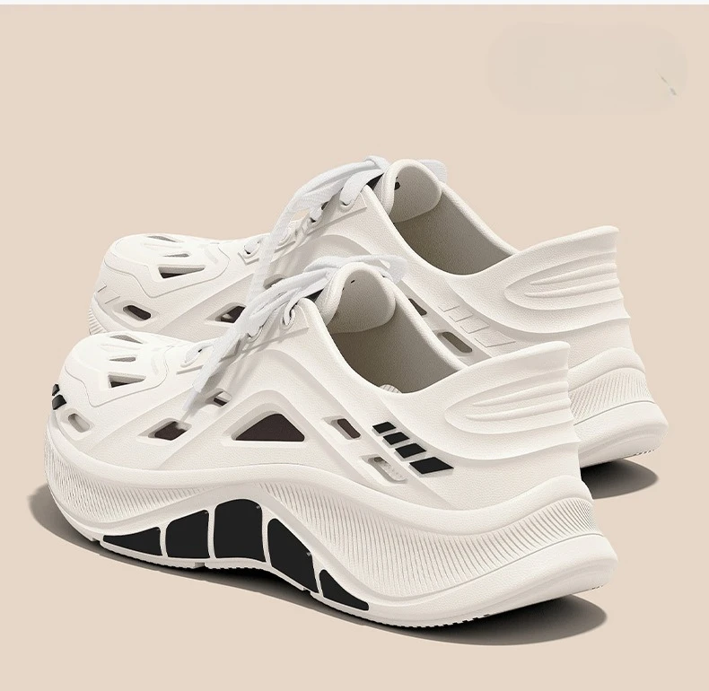 Thick soled perforated shoes for men summer new style driver's driving anti slip and anti odor soft bottom EVA sandals for men