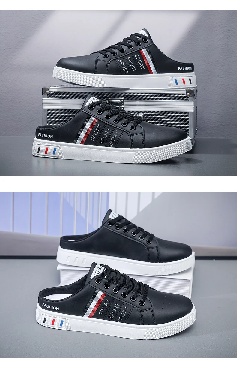 2026Summer Men's Casual Slippers Comfortable High-Quality Fashion Flat Sneakers Brand New Half Slippers for Men