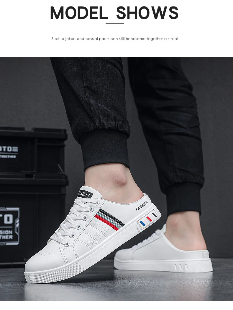 2026Summer Men's Casual Slippers Comfortable High-Quality Fashion Flat Sneakers Brand New Half Slippers for Men