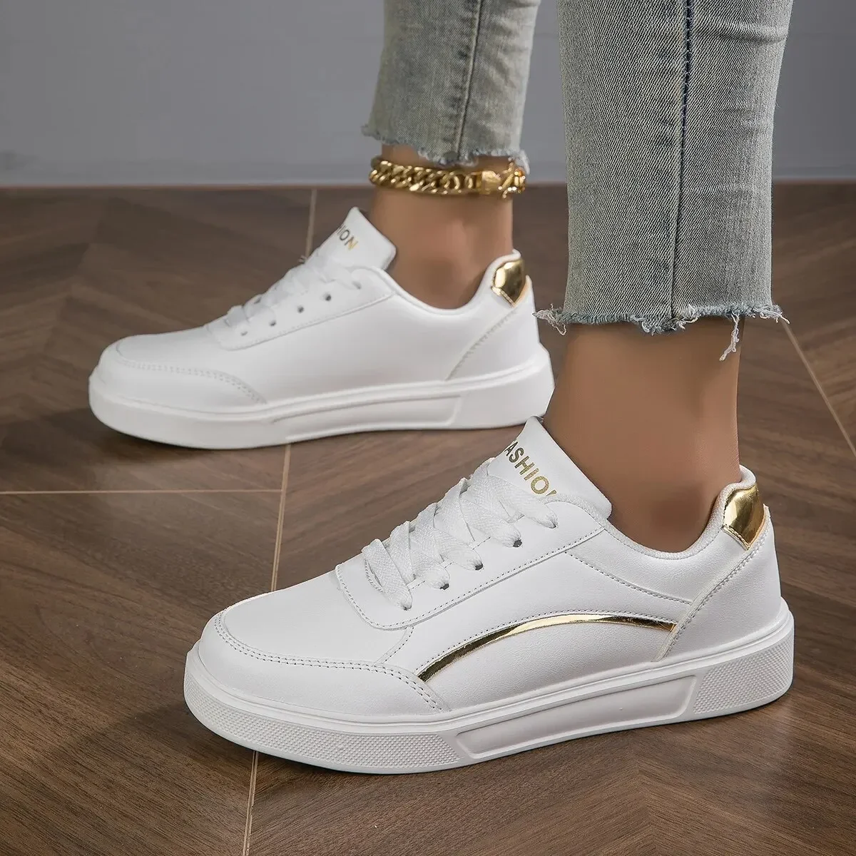 Fashion Women Casual Shoes Breathable Walking Flat Shoes Sneakers White Female Footwear Sports Running Outdoor Walking For women