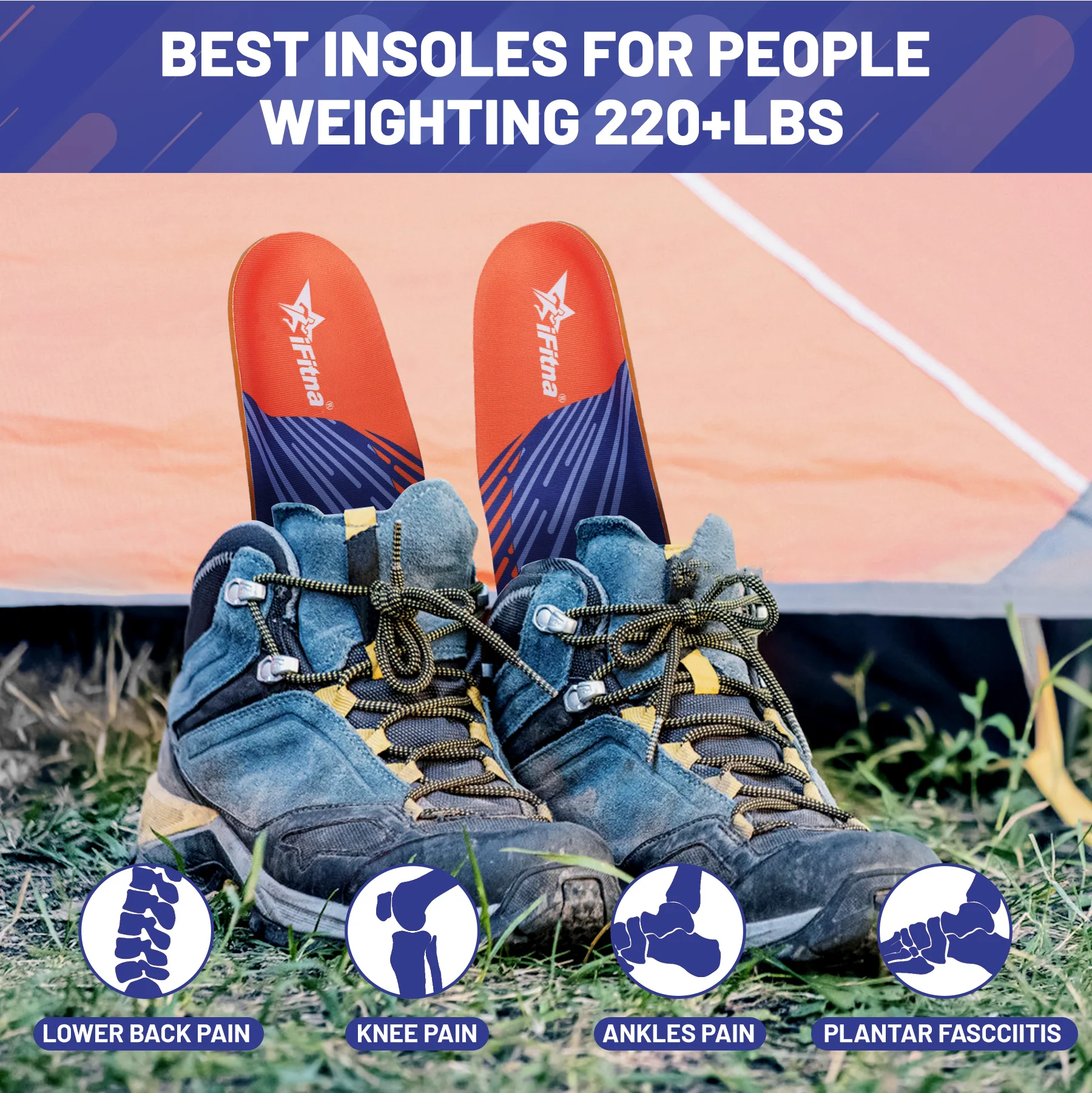High Arch Support Plantar Fasciitis Orthopedic Shoe Sport Insole Men Women Flat Feet Sneaker Orthotic Plantillas Insert Sole