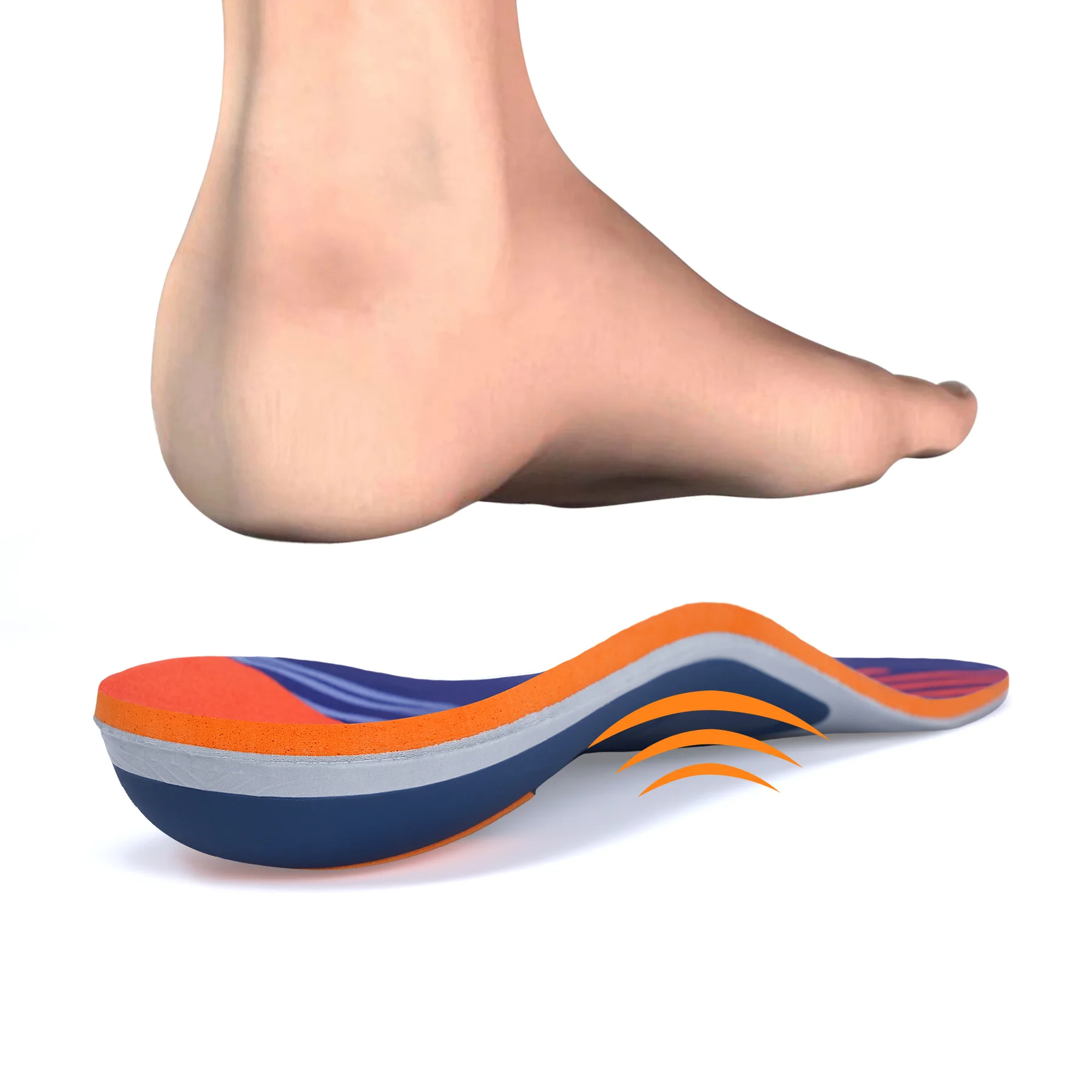 High Arch Support Plantar Fasciitis Orthopedic Shoe Sport Insole Men Women Flat Feet Sneaker Orthotic Plantillas Insert Sole