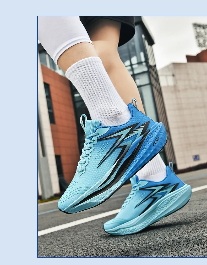 Running Shoes Speciality Marathon Men Sports Breathable Lightweight Carbon Board Women's Comfortable Athletic Nonskid Sneakers