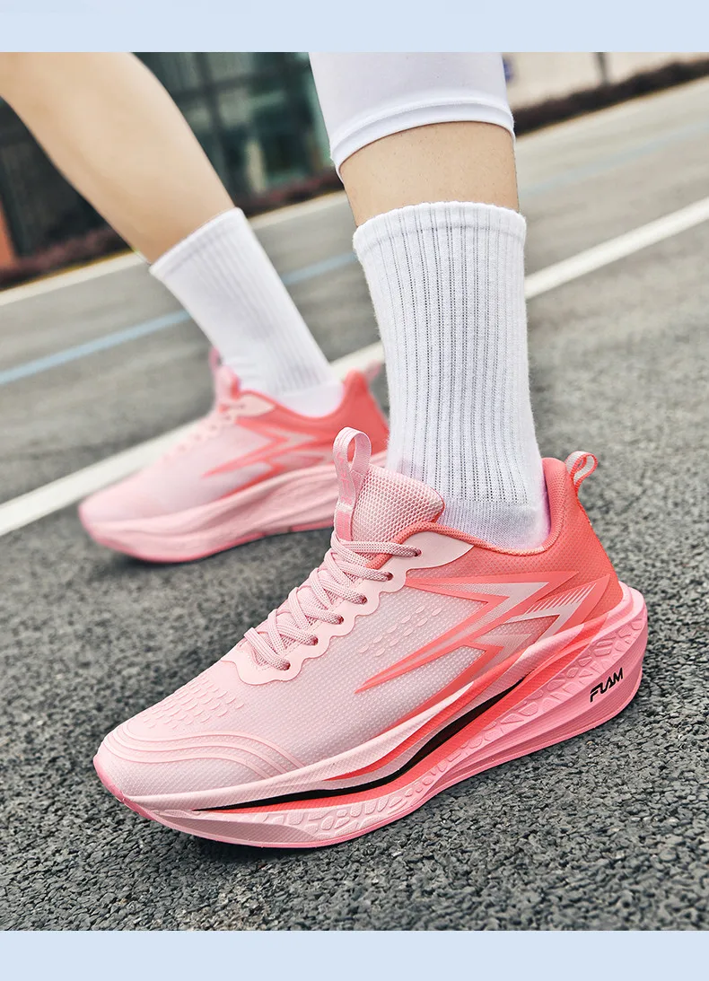 Running Shoes Speciality Marathon Men Sports Breathable Lightweight Carbon Board Women's Comfortable Athletic Nonskid Sneakers