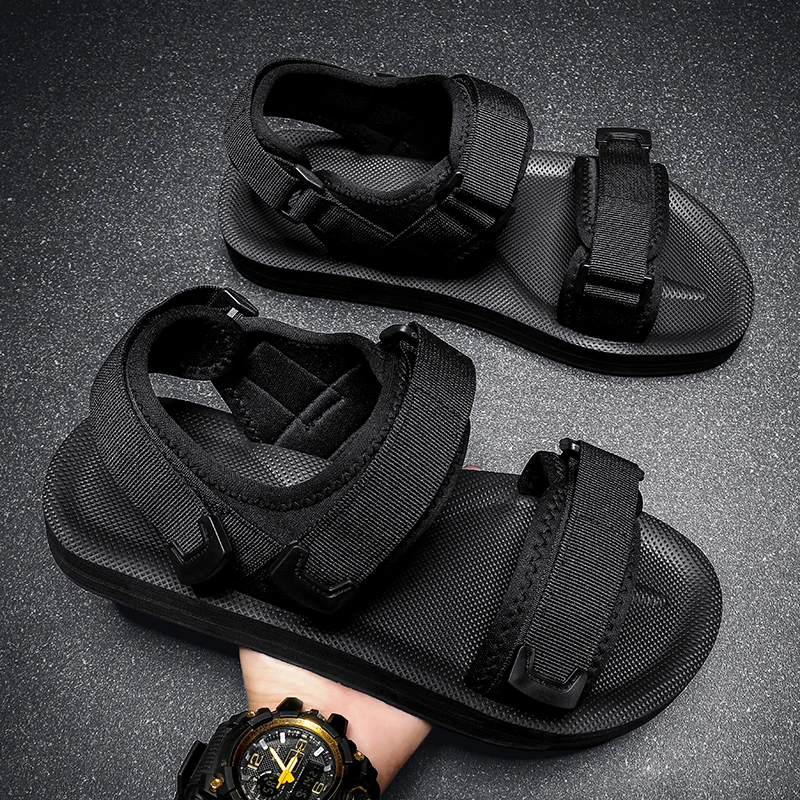 Men Sandals Outdoor Wadable Arch Support Yoga Shoes Gladiator Open Toe Summer Beach Slippers Flat Man Big Plus Size 39-50 Shoe