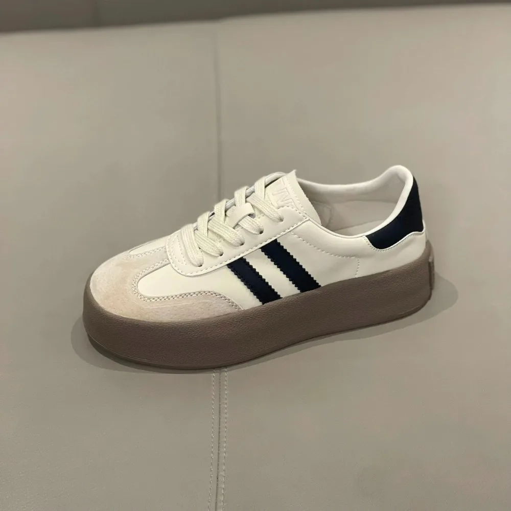 Sports shoes thick sole casual board shoes women 2026 new everything soft sole inside increase de training shoes