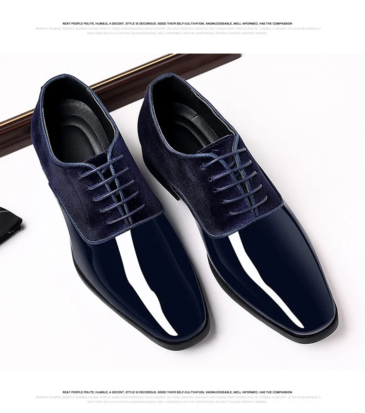 Men's formal wear new business leather shoes Men Casual Lace Up Formal Shoes Office Work Shoe for Male fashion Wedding Oxfords