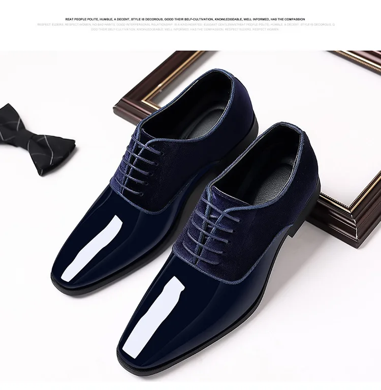 Men's formal wear new business leather shoes Men Casual Lace Up Formal Shoes Office Work Shoe for Male fashion Wedding Oxfords