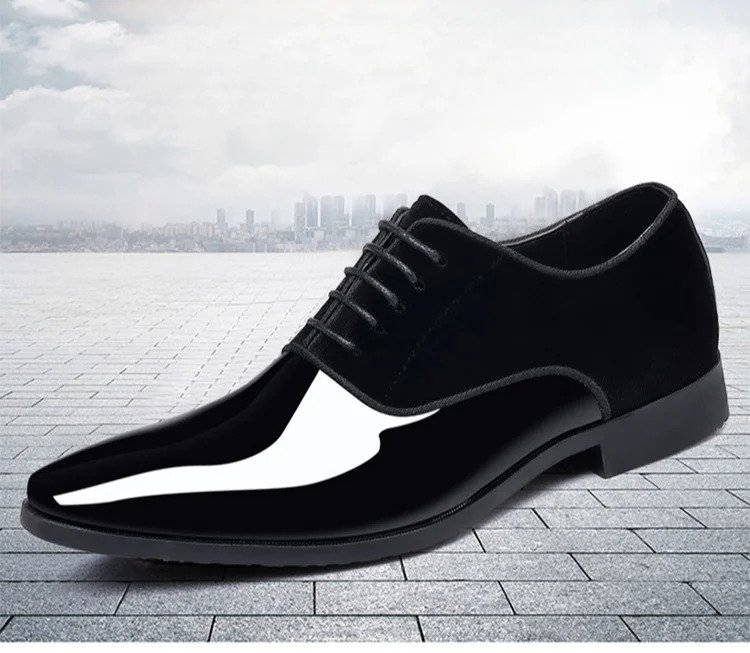 Men's formal wear new business leather shoes Men Casual Lace Up Formal Shoes Office Work Shoe for Male fashion Wedding Oxfords
