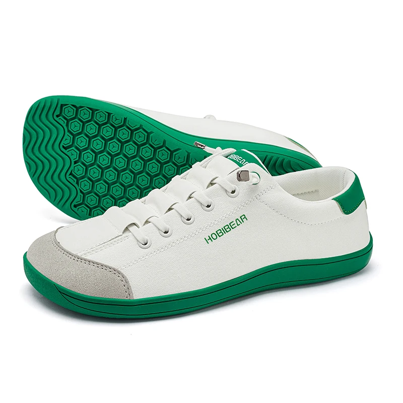 HOBIBEAR Womens Mens Barefoot Shoes | Zero Drop | Wide Toe Casual Canvas Sneakers Minimalist Walking Shoes