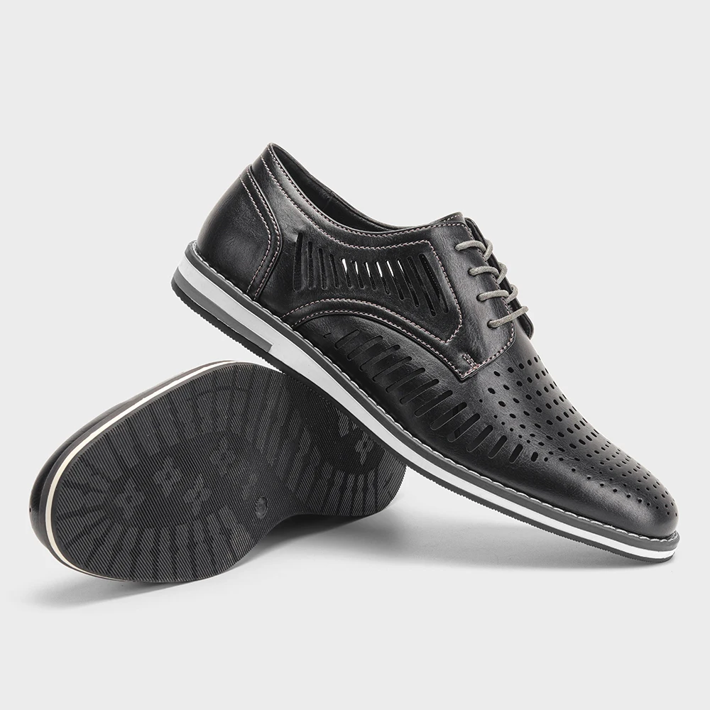 Leather loafer men fashion comfortable 2024 brand casual shoes men