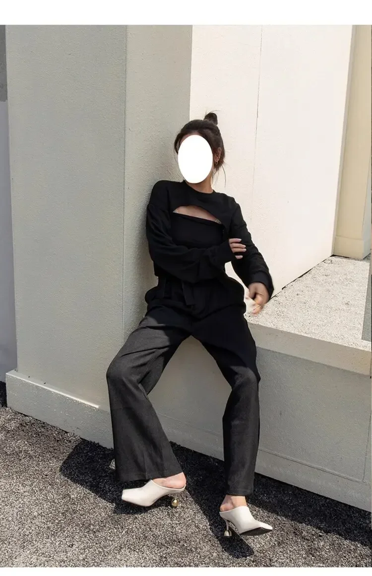 Retro Square Headed Wine Glasses and Slippers for Women in Summer 2025, New Style for Wearing Half Drag High Heels for Women