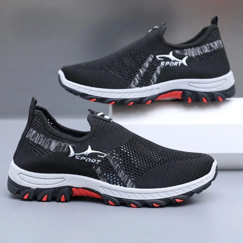 Men's Summer Mesh Shoes Breathable Lightweight Casual Sneakers Outdoor Walking Hiking Footwear 2026 New