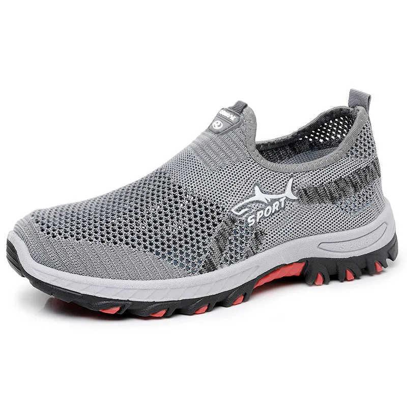 Men's Summer Mesh Shoes Breathable Lightweight Casual Sneakers Outdoor Walking Hiking Footwear 2026 New
