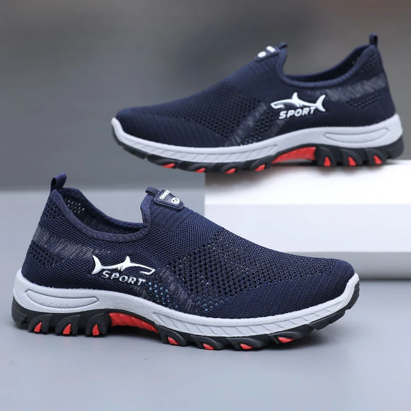 Men's Summer Mesh Shoes Breathable Lightweight Casual Sneakers Outdoor Walking Hiking Footwear 2026 New