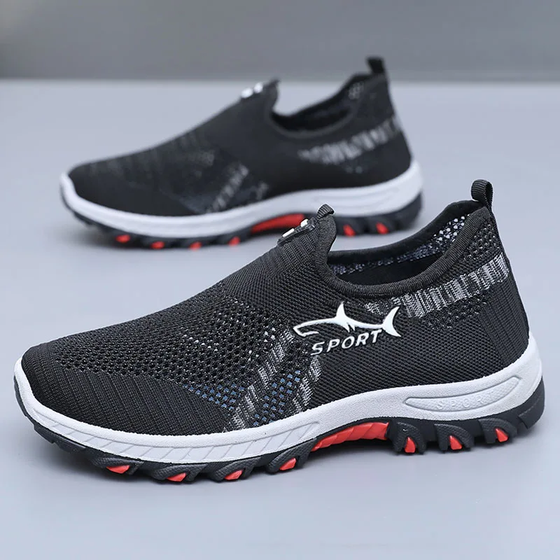 Men's Summer Mesh Shoes Breathable Lightweight Casual Sneakers Outdoor Walking Hiking Footwear 2026 New