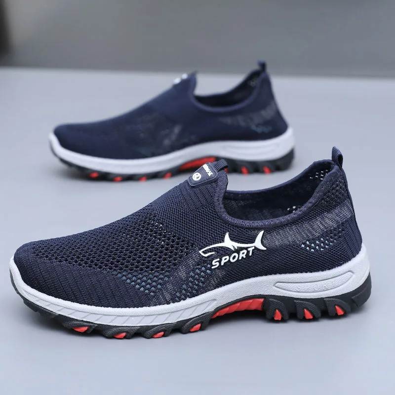 Men's Summer Mesh Shoes Breathable Lightweight Casual Sneakers Outdoor Walking Hiking Footwear 2026 New
