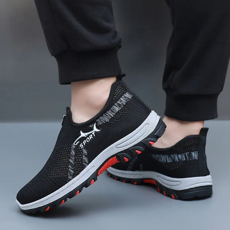 Men's Summer Mesh Shoes Breathable Lightweight Casual Sneakers Outdoor Walking Hiking Footwear 2026 New